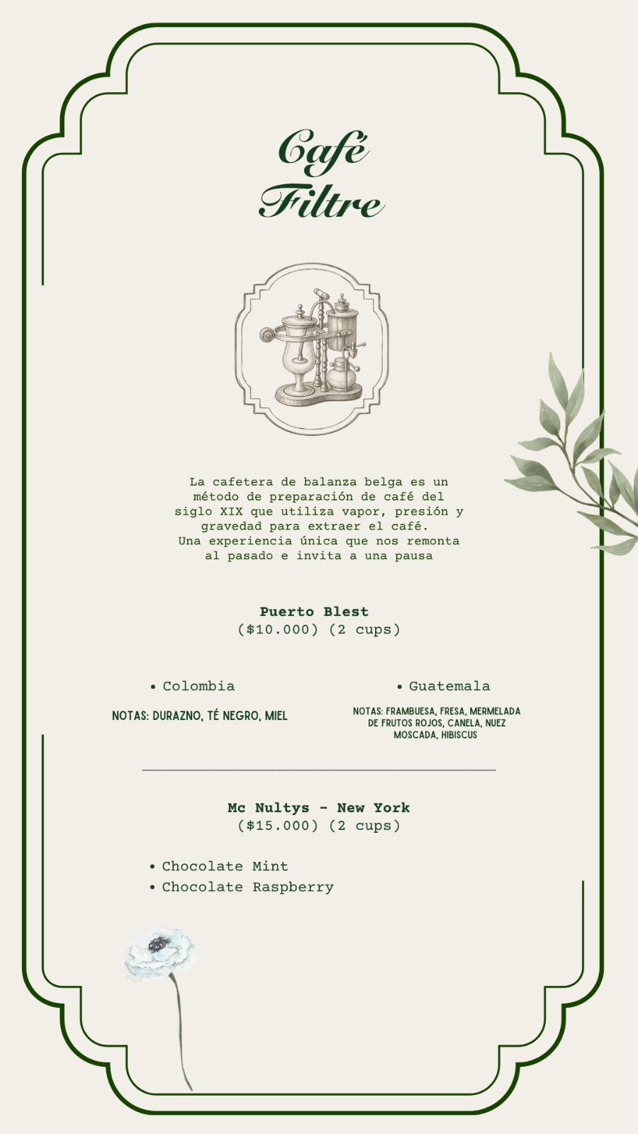 Menú Afternoon Tea · página 6
