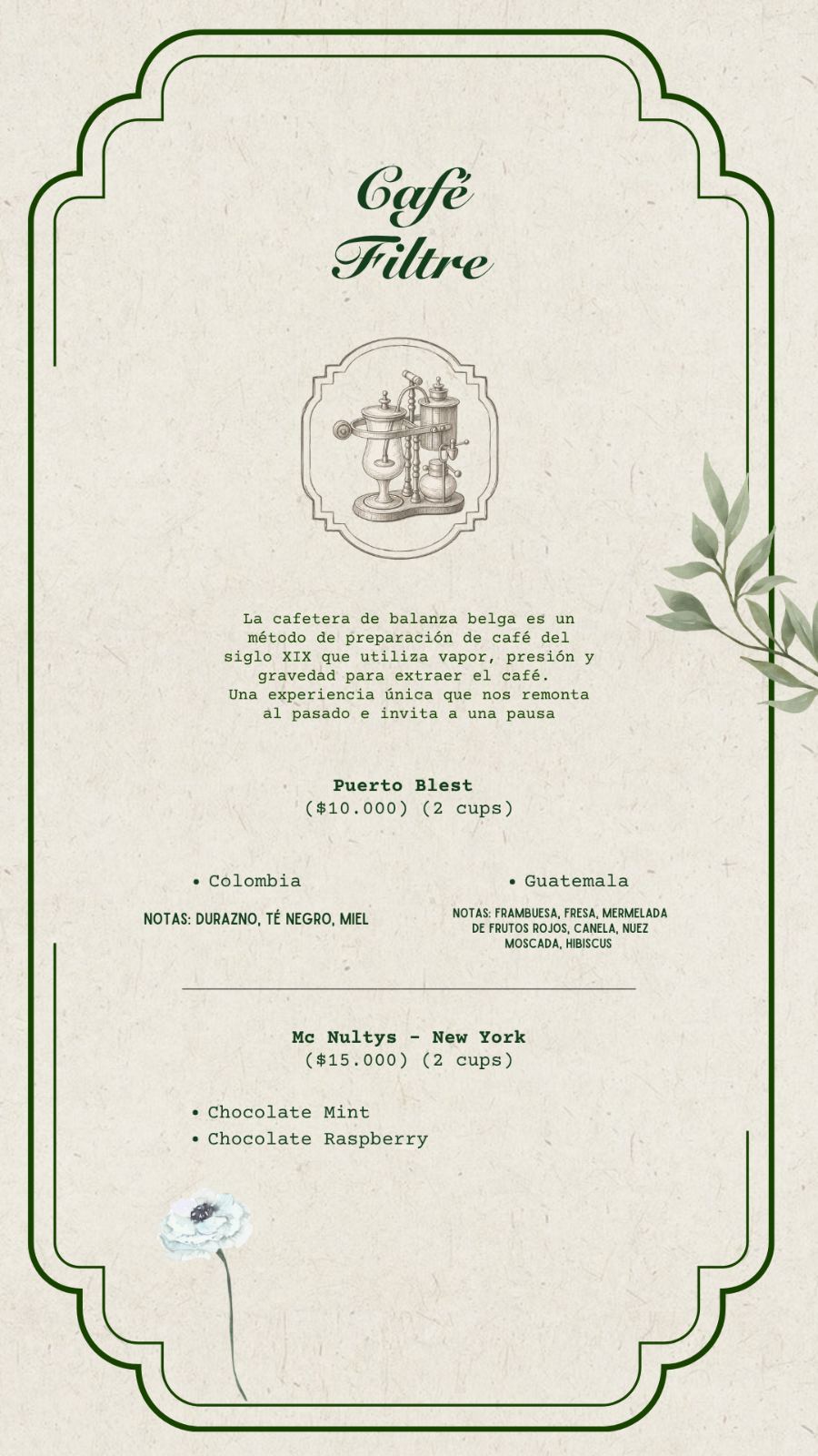 Menú Salón Privé · página 5
